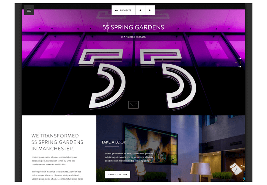 Caselmanorullo created the website for construction company ARCO to present their services